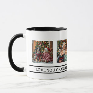 Taza Ángeles de la Abuela Plantilla de 4 Fotos