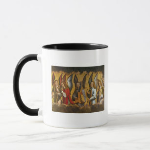 Taza Ángeles que tocan los instrumentos musicales