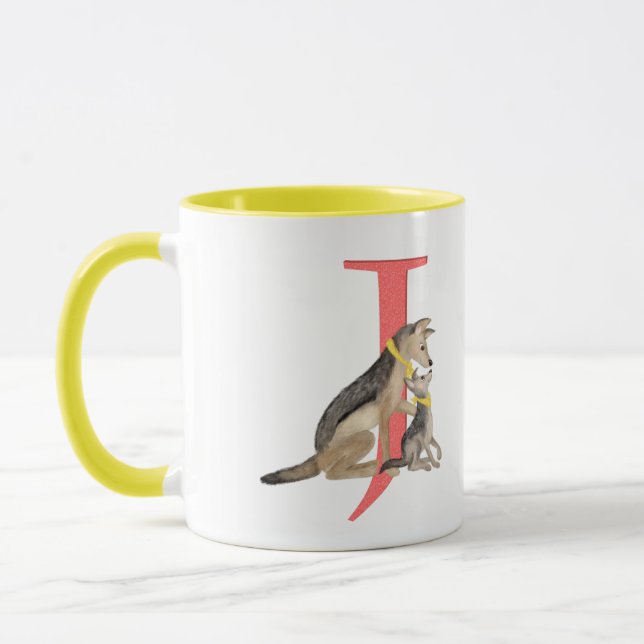 Taza Animal ABC J es para jackal mug (Izquierda)