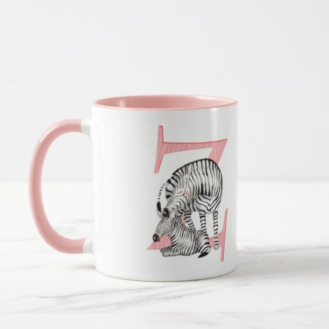 Taza Animal ABC Z es para zebra mug (Izquierda)