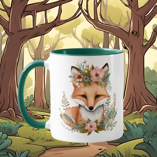Taza animal amante del zorro lindo (Subido por el creador)