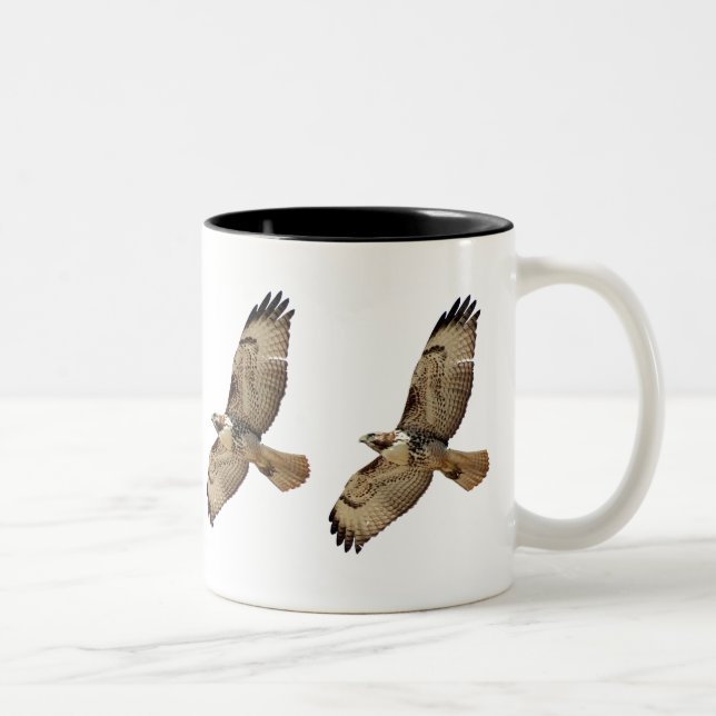 Taza animal atada rojo del vuelo del pájaro del (Derecha)