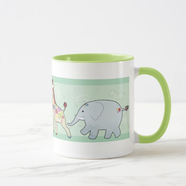 Taza animal de la selva de los amigos (Derecha)