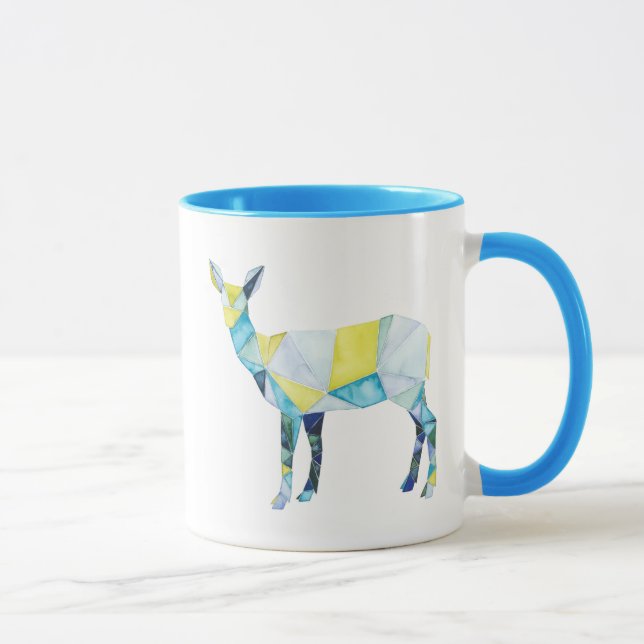 Taza Animal de venado geométrico (Derecha)