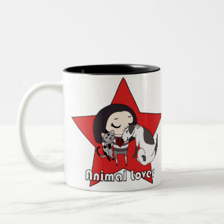 Taza animal del amante