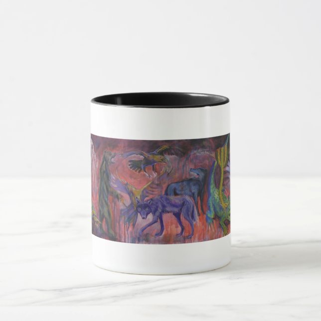 Taza animal del arte (Centro)