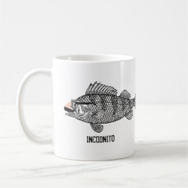 Taza animal del retruécano de los pescados de