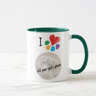 Taza Animal plantilla de la foto de su mascota de