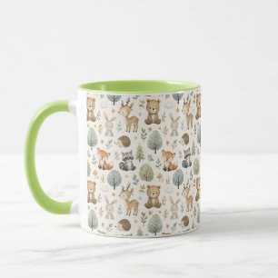 Taza Animales adorables del bosque en acuarela - Estilo