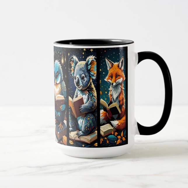 Taza Animales adorables y librescos (Derecha)