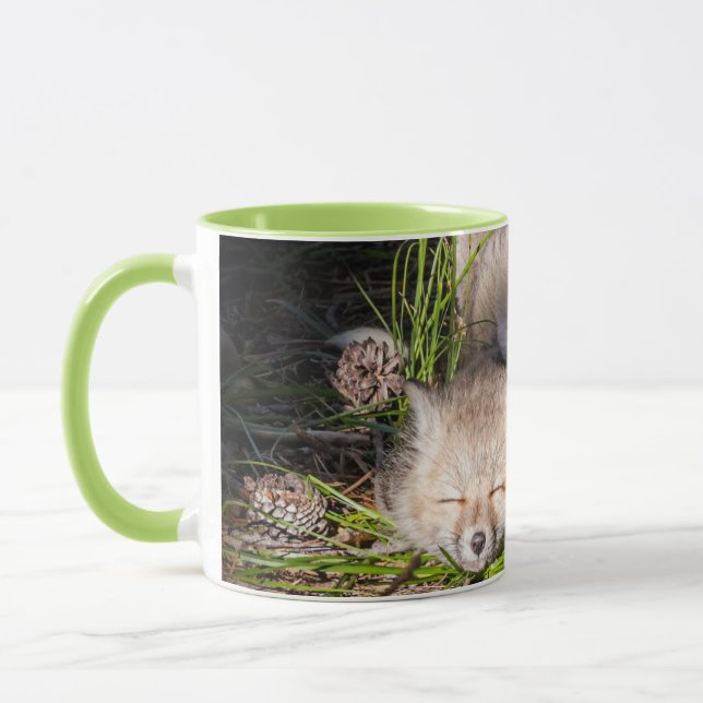 Taza Animales de bebé más afectados | Bebé Red Fox Kits (Izquierda)