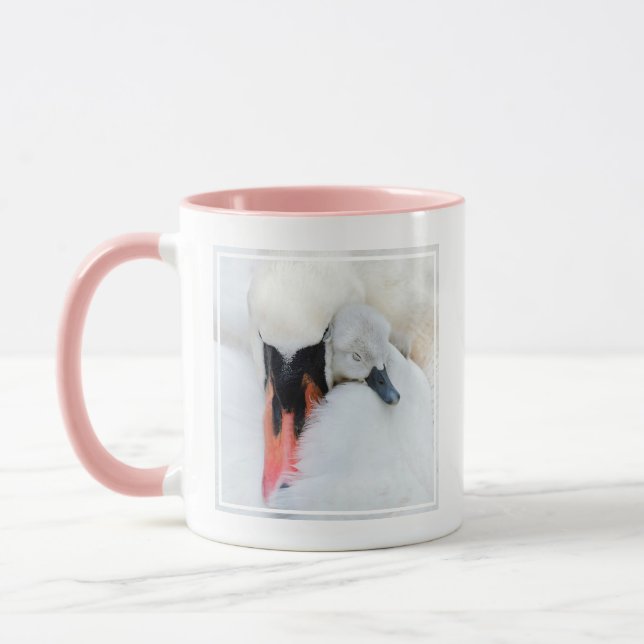 Taza Animales de bebé más afectados | Cisne de mamada m (Izquierda)