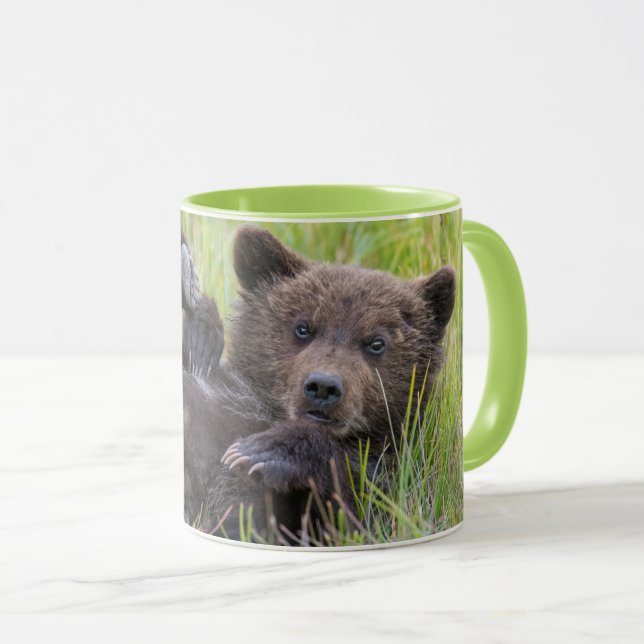 Taza Animales de bebé más afectados | Cubierta de oso m (Anverso derecho)
