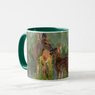 Taza Animales de bebé más afectados Deer y bebé
