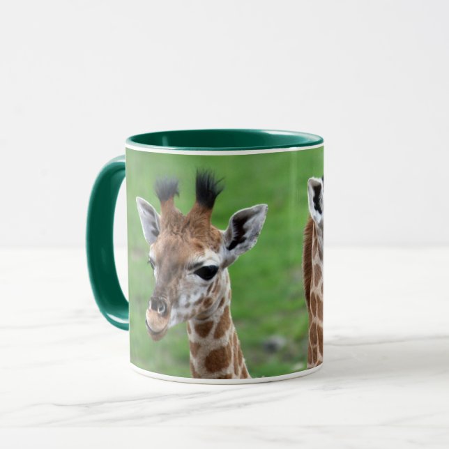 Taza Animales de bebé más afectados | Dos jirafas para  (Anverso izquierdo)