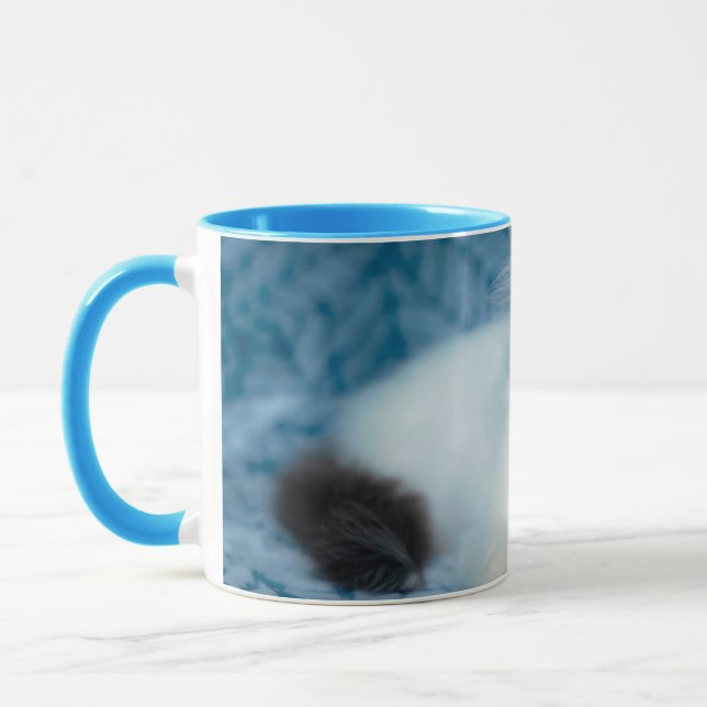 Taza Animales de bebé más afectados | Gatito blanco y n (Izquierda)