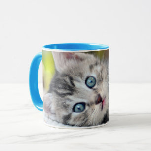 Taza Animales de bebé más afectados   Gatito Con Ojos A