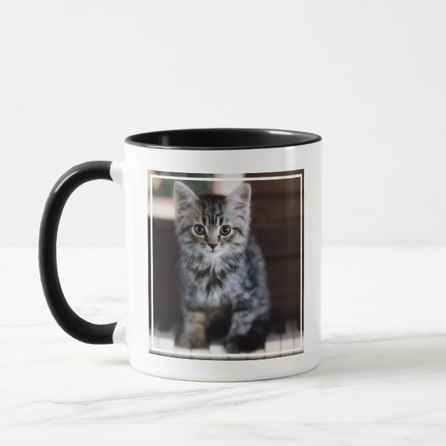 Taza Animales de bebé más afectados | Gatito en llaves  (Izquierda)