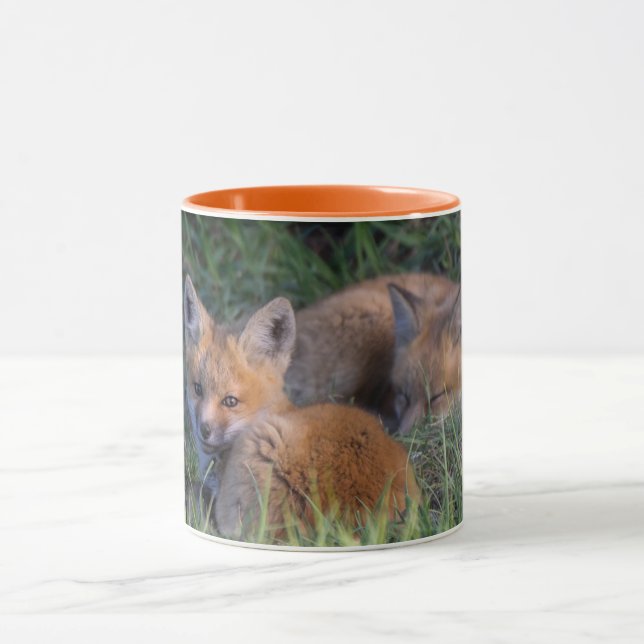 Taza Animales de bebé más afectados | Pareja de hermano (Centro)
