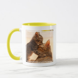 Taza Animales de bebé más afectados Tabby Kitten Kiss