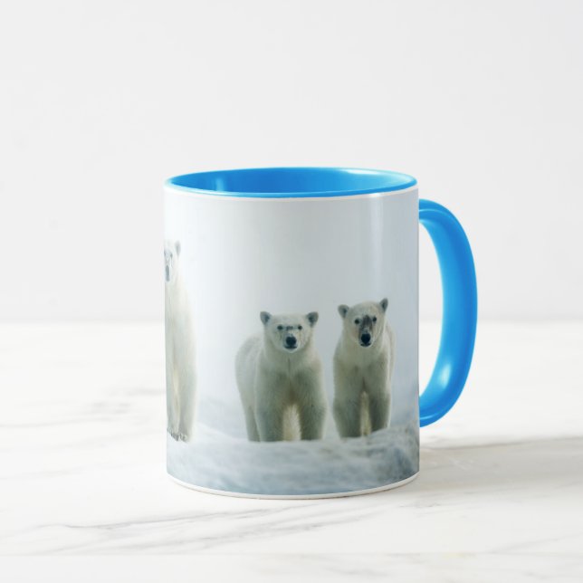 Taza Animales de bebé más afectados | Tres Jóvenes Osos (Anverso derecho)