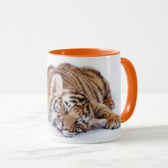 Taza Animales de bebé más afectados | Tubería de tigre  (Anverso derecho)