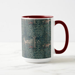 Taza Animales del bosque de vegetación de William Morri