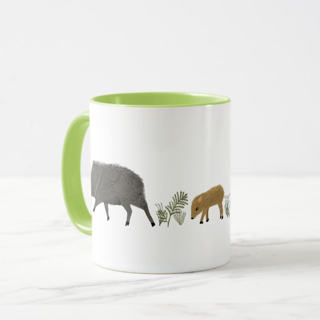 Taza Animales del desierto de la familia Javelina (Anverso izquierdo)