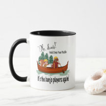 Animales divertidos en una canoa, café de los