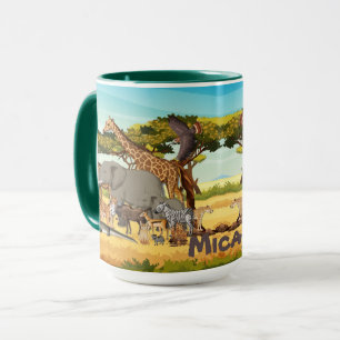 Taza Animales personalizados de África