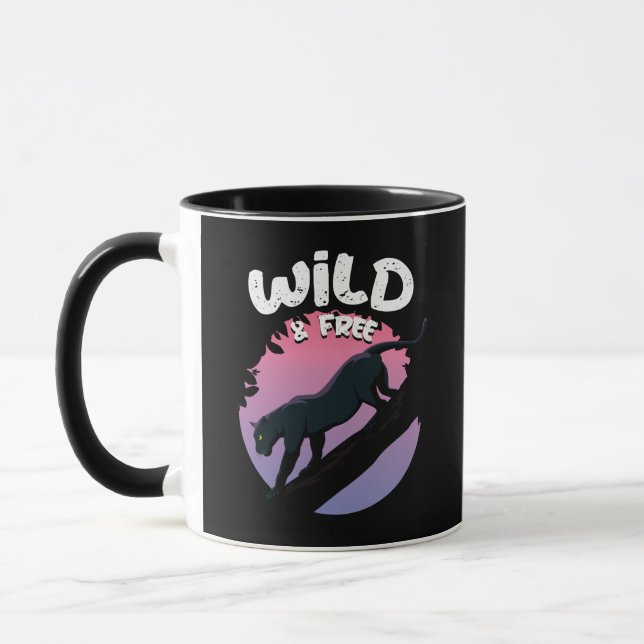 Taza Animales salvajes y libres de la jungla del pantan (Izquierda)