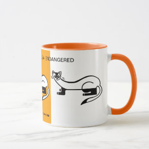 Taza Animales silvestres - FERRET de pie negro - Natura