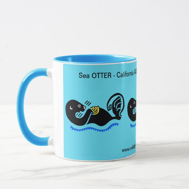 Taza Animales silvestres -OTTER marino- - Naturaleza -  (Izquierda)