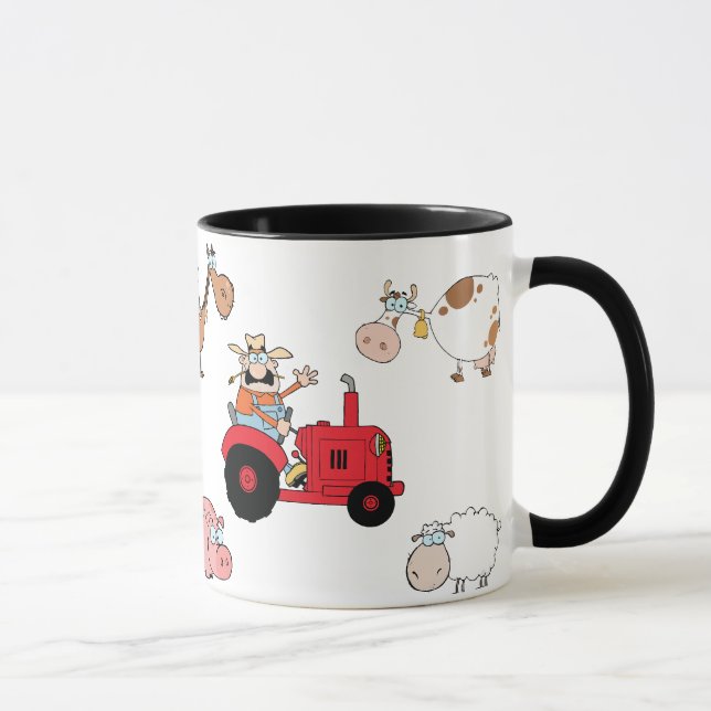 Taza Animales y tractor del campo (Derecha)