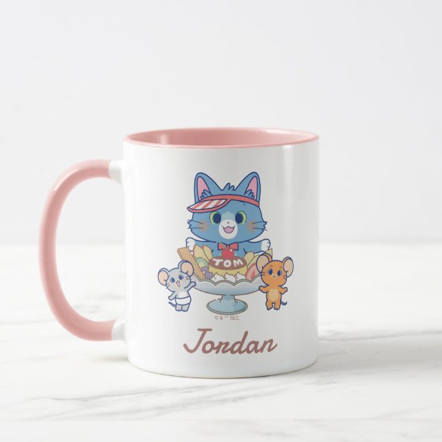 Taza Anime Tom, Jerry y la sala de postres Tuffy (Izquierda)