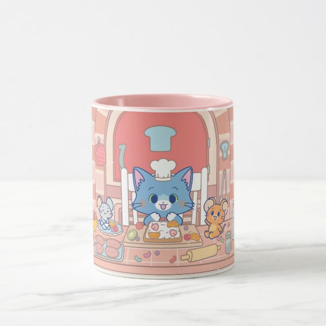 Taza Anime Tom, Jerry y Tuffy Bakery (Centro)