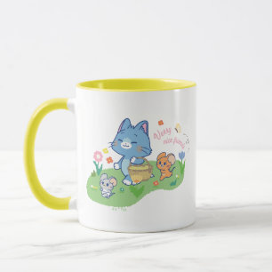 Taza Anime Tom, Jerry y Tuffy Picnic