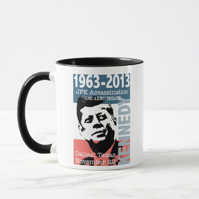 Taza Aniversario 1963 - 2013 del asesinato de JFK (Izquierda)