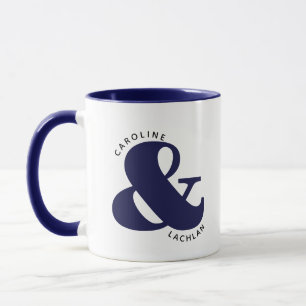 Taza Aniversario de boda de pareja de dos tonos persona