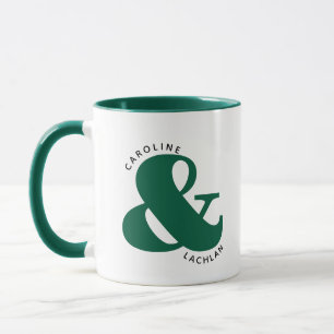 Taza Aniversario de boda de pareja de dos tonos persona