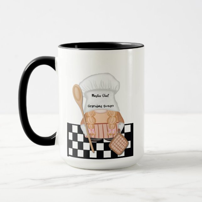 Taza Aniversario de la abuela Cocina del Chef Gnome (Izquierda)