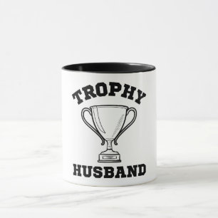Taza Aniversario del Boda del marido de Trophy