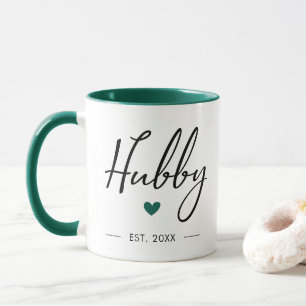 Taza Aniversario del marido de la tipografía moderna d