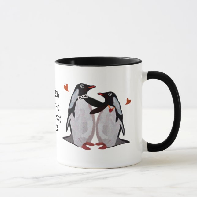 Taza Aniversario del pingüino 50.o (Derecha)