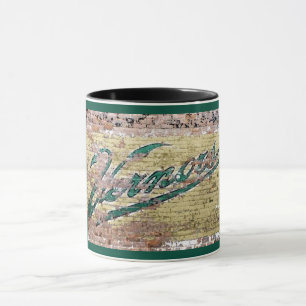 Taza Ann Arbor Michigan Vernors Brick Wall Vintage