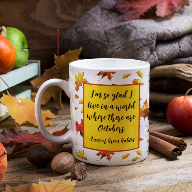Taza Anne of Green Gables Octubre Caída Personalizada (Subido por el creador)