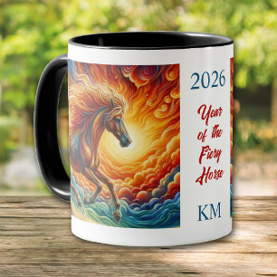 Taza Año Chino 2026 del Caballo Ígneo