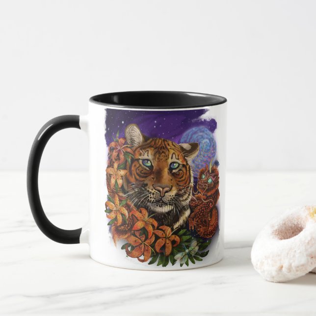 Taza Año Chino del Tigre 2022 (Con donut)