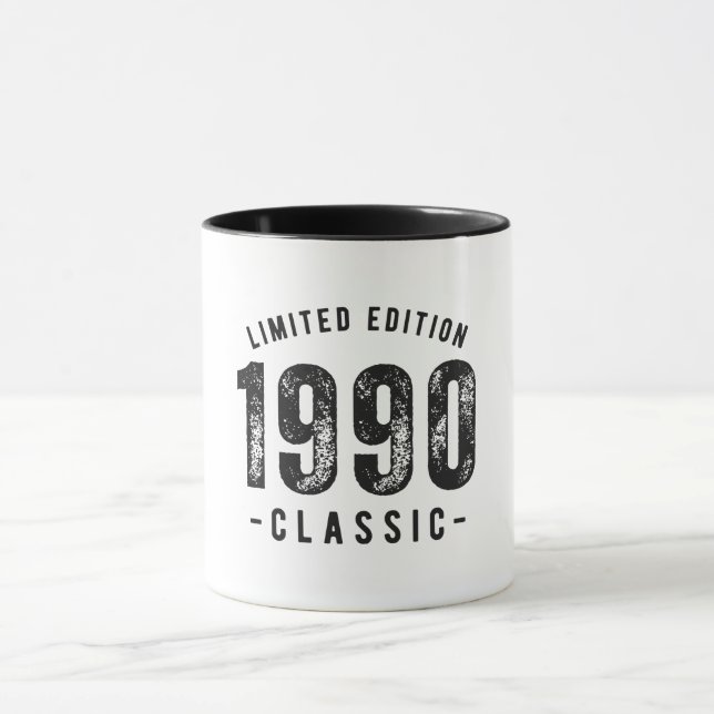 Taza Año Clásico de Nacimiento de 1990 (Centro)