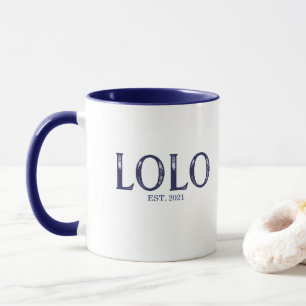 Taza Año de Establecimiento de Blue Lolo